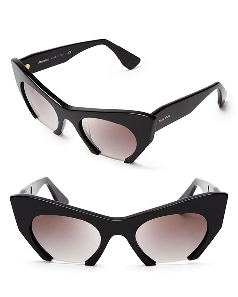 miu miu cat eye black|Women's Eyewear & Sunglasses .